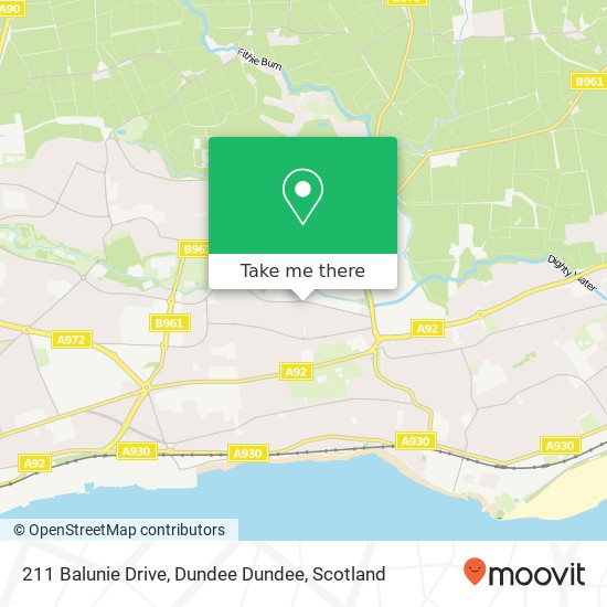 211 Balunie Drive, Dundee Dundee map
