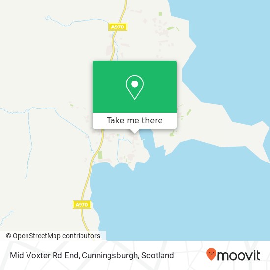 Mid Voxter Rd End, Cunningsburgh map