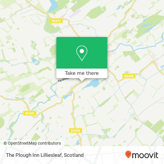 The Plough Inn Lilliesleaf map