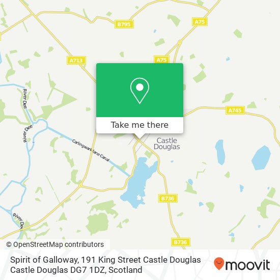 Spirit of Galloway, 191 King Street Castle Douglas Castle Douglas DG7 1DZ map