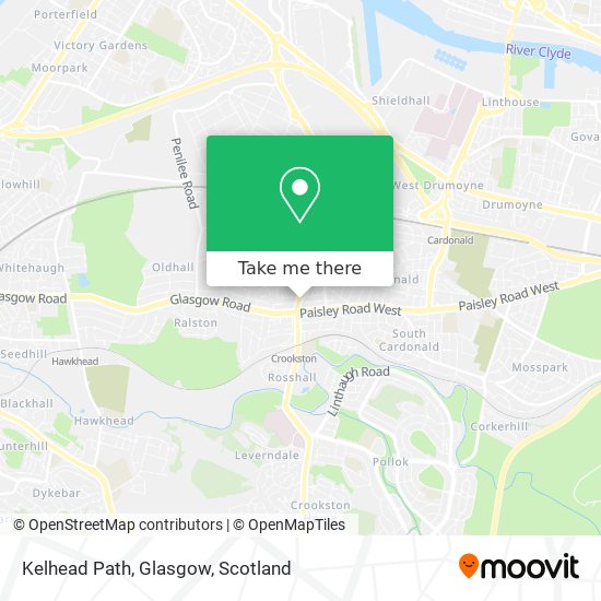 Kelhead Path, Glasgow map