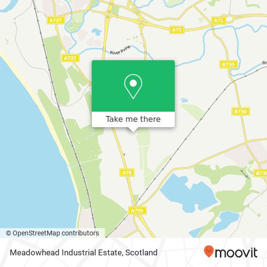 Meadowhead Industrial Estate map