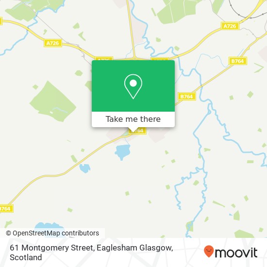 61 Montgomery Street, Eaglesham Glasgow map