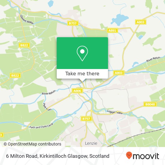 6 Milton Road, Kirkintilloch Glasgow map
