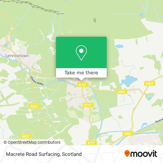 Macrete Road Surfacing map