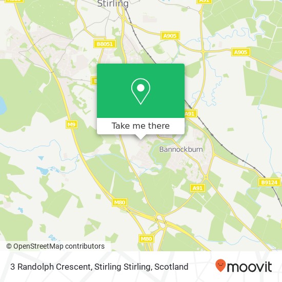 3 Randolph Crescent, Stirling Stirling map