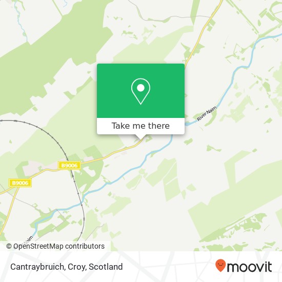 Cantraybruich, Croy map