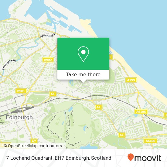 7 Lochend Quadrant, EH7 Edinburgh map