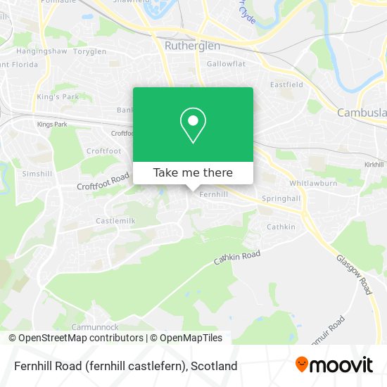 Fernhill Road (fernhill castlefern) map