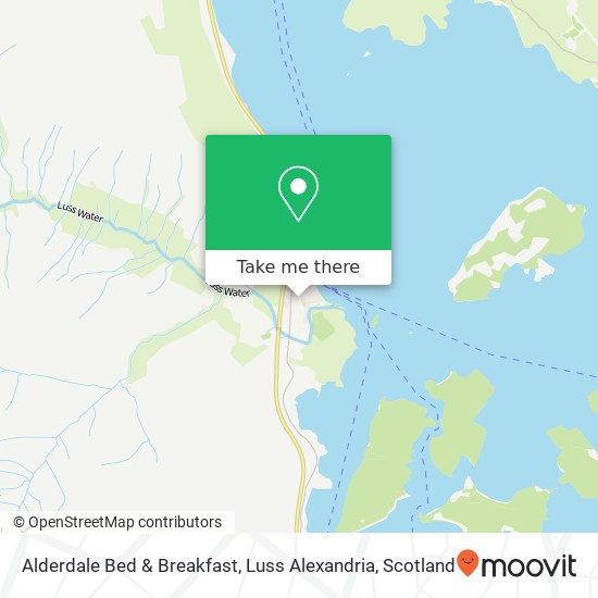 Alderdale Bed & Breakfast, Luss Alexandria map