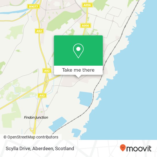 Scylla Drive, Aberdeen map