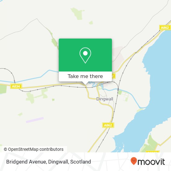 Bridgend Avenue, Dingwall map