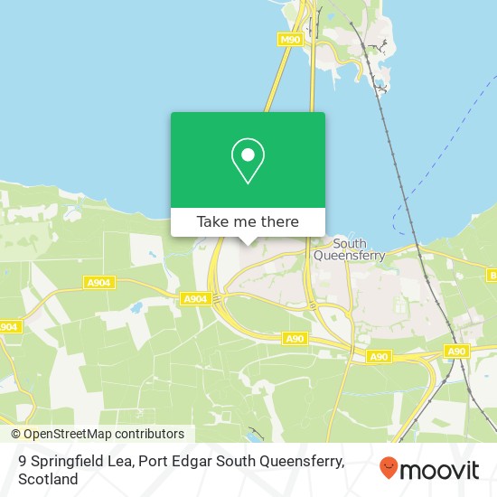 9 Springfield Lea, Port Edgar South Queensferry map