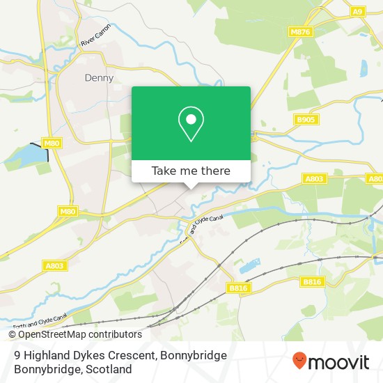 9 Highland Dykes Crescent, Bonnybridge Bonnybridge map