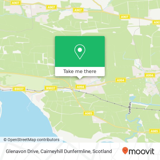 Glenavon Drive, Cairneyhill Dunfermline map