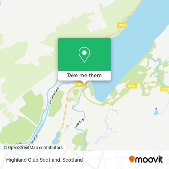 Highland Club Scotland map