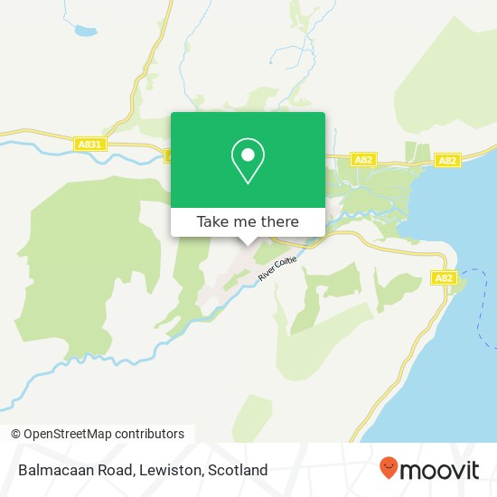 Balmacaan Road, Lewiston map