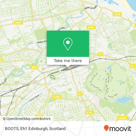 BOOTS, Eh1 Edinburgh map