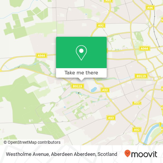 Westholme Avenue, Aberdeen Aberdeen map