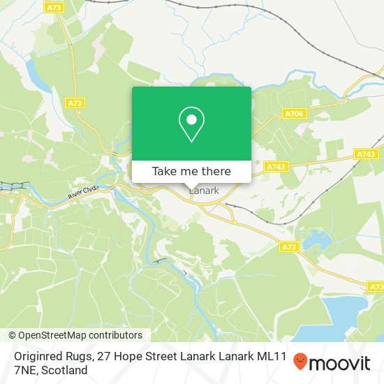 Originred Rugs, 27 Hope Street Lanark Lanark ML11 7NE map