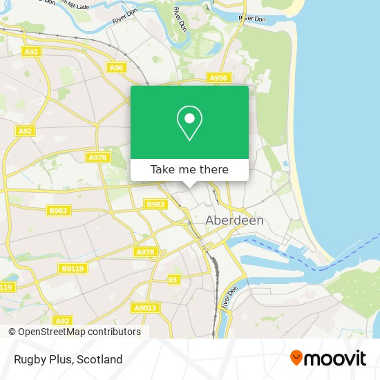 Rugby Plus map