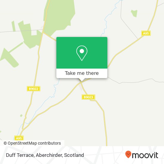 Duff Terrace, Aberchirder map