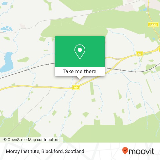 Moray Institute, Blackford map