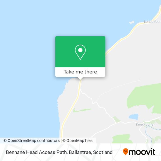 Bennane Head Access Path, Ballantrae map