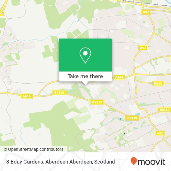 8 Eday Gardens, Aberdeen Aberdeen map