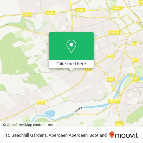 15 Beechhill Gardens, Aberdeen Aberdeen map