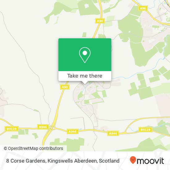 8 Corse Gardens, Kingswells Aberdeen map