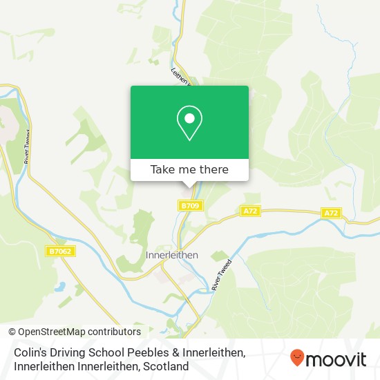 Colin's Driving School Peebles & Innerleithen, Innerleithen Innerleithen map