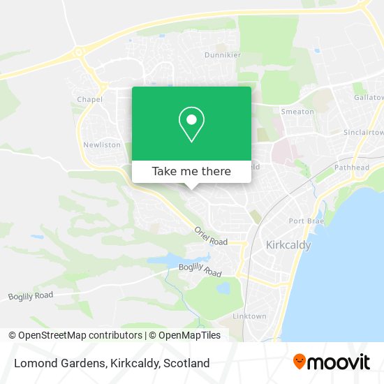Lomond Gardens, Kirkcaldy map
