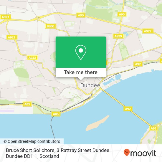 Bruce Short Solicitors, 3 Rattray Street Dundee Dundee DD1 1 map