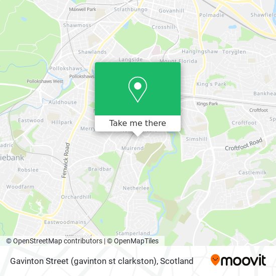Gavinton Street (gavinton st clarkston) map