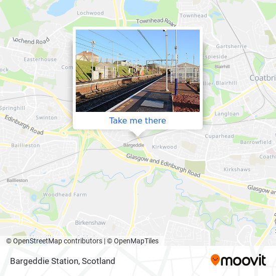Bargeddie Station map
