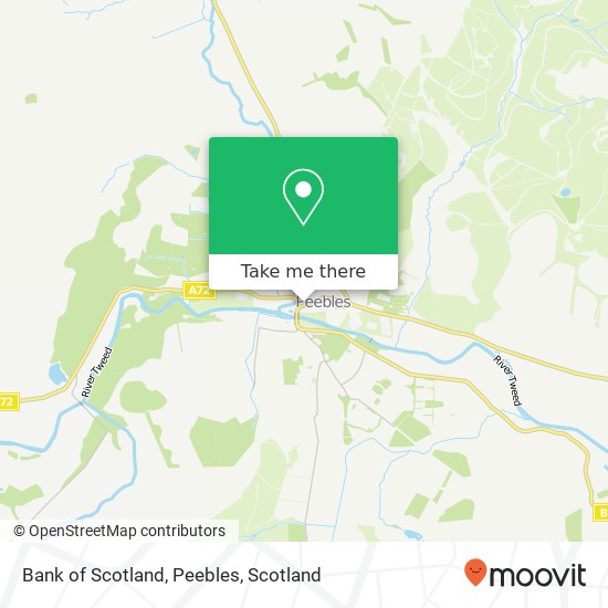 Bank of Scotland, Peebles map