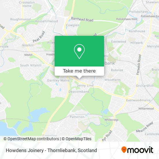 Howdens Joinery - Thornliebank map