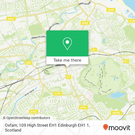 Oxfam, 109 High Street EH1 Edinburgh EH1 1 map