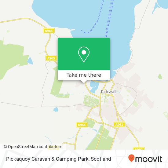 Pickaquoy Caravan & Camping Park map