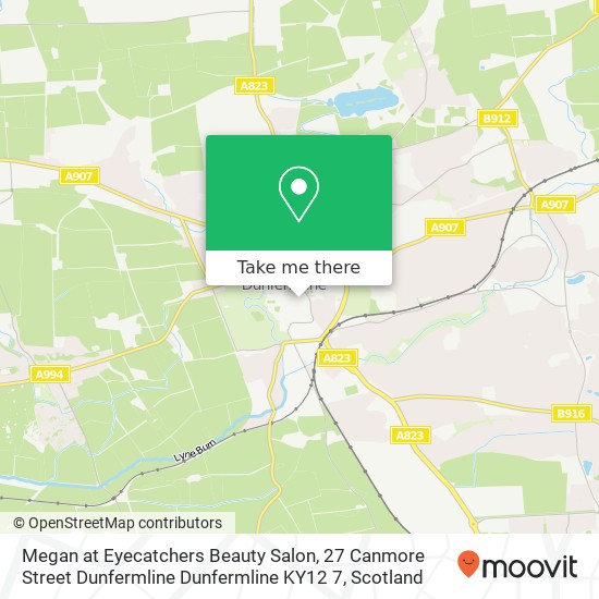 Megan at Eyecatchers Beauty Salon, 27 Canmore Street Dunfermline Dunfermline KY12 7 map