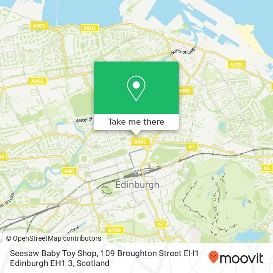 Seesaw Baby Toy Shop, 109 Broughton Street EH1 Edinburgh EH1 3 map