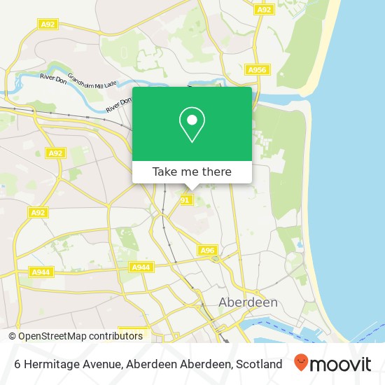6 Hermitage Avenue, Aberdeen Aberdeen map