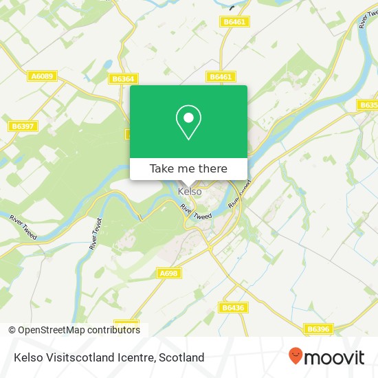 Kelso Visitscotland Icentre map