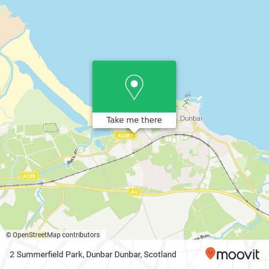 2 Summerfield Park, Dunbar Dunbar map