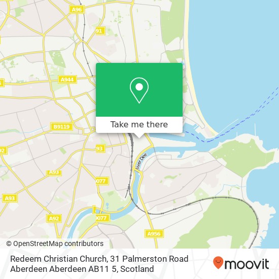 Redeem Christian Church, 31 Palmerston Road Aberdeen Aberdeen AB11 5 map