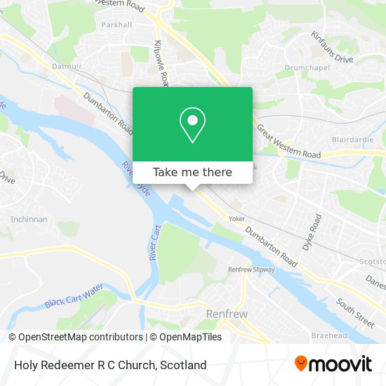 Holy Redeemer R C Church map