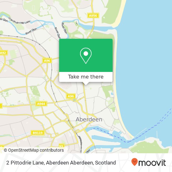 2 Pittodrie Lane, Aberdeen Aberdeen map