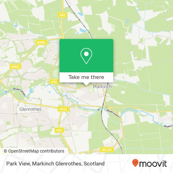 Park View, Markinch Glenrothes map