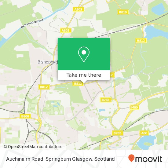 Auchinairn Road, Springburn Glasgow map